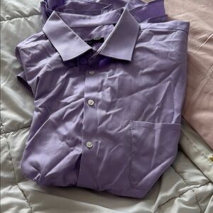 Men's Lavender Dress Shirt with Chest Pocket